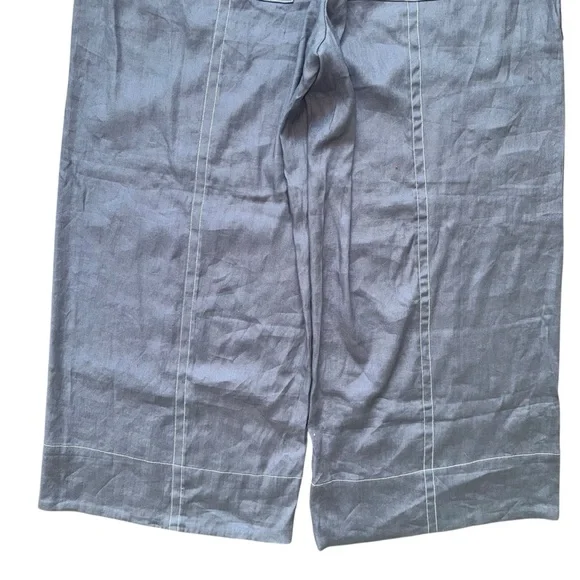 NEW Anthropologie Maeve Tie Waist Wide Leg Casual Breezy Linen Blend Pants XL - Picture 8 of 11